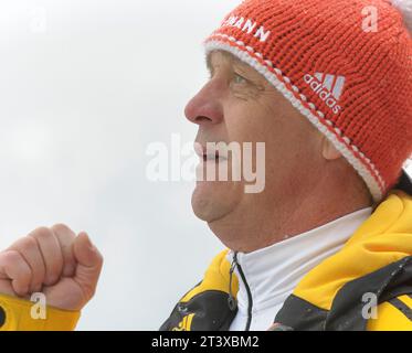 Norbert Loch Bundestrainer Rodeln Viessmann Rodel Welt Cup Herren à Koenigssee, Deutschland am 04.01.2015 Banque D'Images