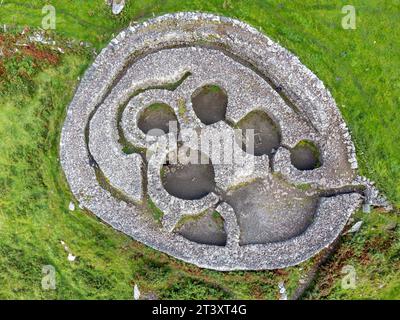 Cashel Murphy, ancienne colonie celtique, ère chrétienne primitive (5e-8e siècles après JC), péninsule de Dingle, comté de Kerry, Irlande, Royaume-Uni. Banque D'Images