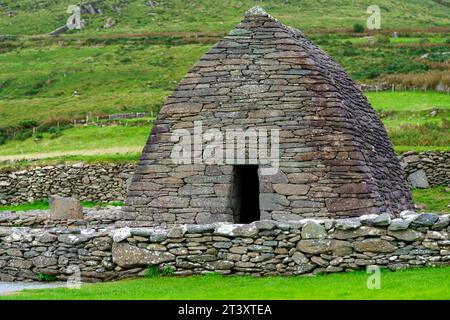 Oratoire Gallarus, (Séipéilín Ghallarais), église chrétienne primitive, Péninsule de Dingle, Comté de Kerry, Irlande, Royaume-Uni. Banque D'Images