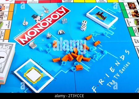 Monopoly Friends la série télévisée Collector édition du jeu de société populaire Banque D'Images