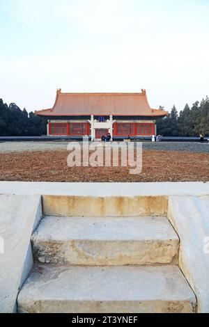 BEIJING - décembre 22 : les lieux d'État et l'architecture du paysage Zhongshan Hall dans le parc Zhongshan, le 22 décembre 2013, pékin, chine. Banque D'Images