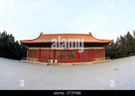 PÉKIN - décembre 22 : architecture paysagère de la salle Zhongshan, dans le parc Zhongshan, le 22 décembre 2013, pékin, chine. Banque D'Images