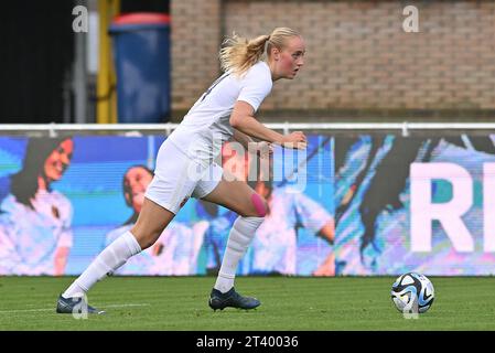 Deinze, Belgique. 26 octobre 2023. Photographié lors d'un match amical de football entre les équipes nationales féminines de moins de 23 ans de Belgique, appelé les flammes rouges, et la Norvège le vendredi 26 octobre 2023 à Deinze, Belgique . Crédit : Sportpix/Alamy Live News Banque D'Images