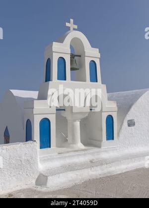 Chapelle à Oia, Santorin Banque D'Images