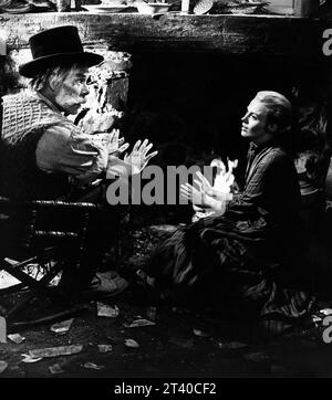 Jean Seberg, Lee Marvin, Clint Eastwood, sur le plateau du film musical, 'Paint Your Wagon', Paramount Pictures, 1969 Banque D'Images