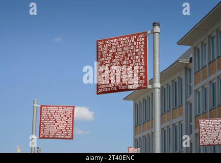 Kunstobjekt Platz der Grundrechte von Jochen Gerz, Karlsruhe, Baden-Württemberg, Deutschland *** objet d'art Platz der Grundrechte de Jochen Gerz, Karlsruhe, Baden Württemberg, Allemagne crédit : Imago/Alamy Live News Banque D'Images