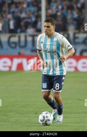 Avellaneda, Argentine, 24, octobre 2023. Juan Fernando Quintero du Racing Club en action lors du match entre Racing Club et Boca Juniors. CRE Banque D'Images