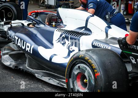 Mexico, Mexique. 27 octobre 2023. Scuderia AlphaTauri AT04, détail mécanique du capot moteur et des pods lors du Grand Premio de la Ciudad de Mexico 2023 de Formule 1, 19e manche du Championnat du monde de Formule 1 2023 du 27 au 29 octobre 2023 sur l'Autodromo Hermanos Rodriguez, à Mexico, Mexique - photo Florent Gooden/DPPI crédit : DPPI Media/Alamy Live News Banque D'Images