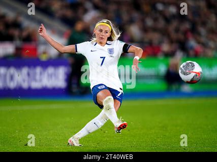 L'anglaise Chloe Kelly lors du match du Groupe A1 de la Ligue des nations féminines de l'UEFA au King Power Stadium, Leicester. Date de la photo : Vendredi 27 octobre 2023. Banque D'Images