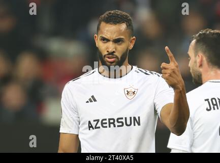 Leverkusen, Deutschland. 26 octobre 2023. Juninho (Qarabag), UEFA Europa League, Gruppenphase, 3. Spieltag, Bayer 04 Leverkusen vs Qarabag Agdam, Leverkusen, Deutschland, 18.05.2023. Crédit : Juergen Schwarz/Alamy Live News Banque D'Images