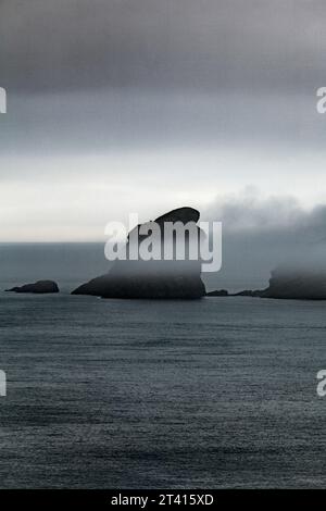 Vue depuis Wooltack point, Pembrokeshire, pays de Galles du Sud Banque D'Images