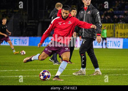 Breda, pays-Bas. 27 octobre 2023. BREDA, PAYS-BAS - 27 OCTOBRE : Mohamed Mallahi de Helmond Sport lors du match néerlandais Keuken Kampioen Divisie entre NAC Breda et Helmond Sport au Rat Verlegh Stadion le 27 octobre 2023 à Breda, pays-Bas. (Photo de Gabriel Calvino Alonso/Orange Pictures) crédit : Orange pics BV/Alamy Live News Banque D'Images