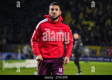 Breda, pays-Bas. 27 octobre 2023. BREDA, PAYS-BAS - 27 OCTOBRE : Mohamed Mallahi de Helmond Sport lors du match néerlandais Keuken Kampioen Divisie entre NAC Breda et Helmond Sport au Rat Verlegh Stadion le 27 octobre 2023 à Breda, pays-Bas. (Photo de Gabriel Calvino Alonso/Orange Pictures) crédit : Orange pics BV/Alamy Live News Banque D'Images