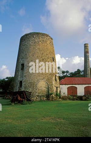 Barbade, St. Peter, Sugar Mill, St. Nicholas Abbey Banque D'Images