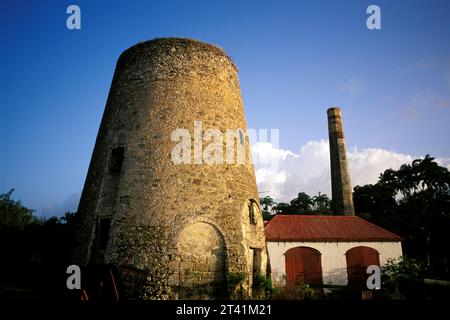 Barbade, St. Peter, Sugar Mill, St. Nicholas Abbey Banque D'Images