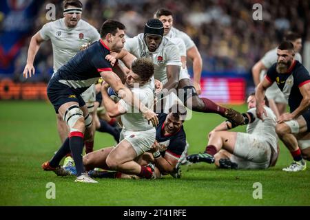 Theo Dan lors du match de troisième place de la coupe du monde de rugby France 2023 entre l'Argentine et l'Angleterre au Stade de France à Saint-Denis, en périphérie de Paris, le 27 octobre 2023. Photo Eliot Blondet/ABACAPRESS.COM crédit : Abaca Press/Alamy Live News Banque D'Images