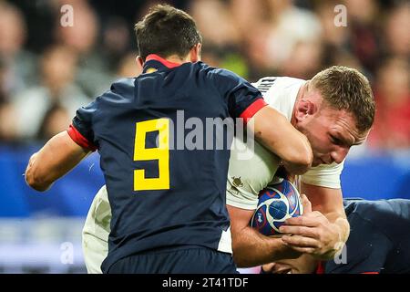 Saint Denis, France. 27 octobre 2023. Sam UNDERHILL d'Angleterre lors de la coupe du monde 2023, finale de bronze match de rugby à XV entre l'Argentine et l'Angleterre le 27 octobre 2023 au Stade de France à Saint-Denis près de Paris, France - photo Matthieu Mirville/DPPI crédit : DPPI Media/Alamy Live News Banque D'Images