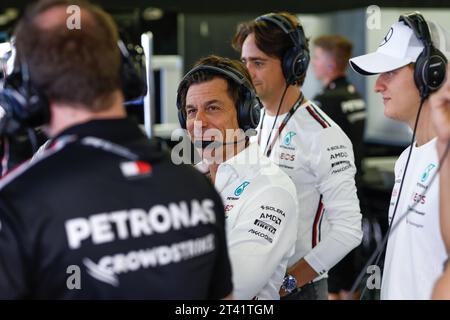 Mexico, Mexique. 27 octobre 2023. WOLFF Toto (aut), Team principal & CEO de Mercedes AMG F1 Team, portrait lors du Grand Premio de la Ciudad de Mexico de Formule 1 2023, 19e manche du Championnat du monde de Formule 1 2023 du 27 au 29 octobre 2023 sur l’Autodromo Hermanos Rodriguez, à Mexico, Mexique - photo DPPI crédit : DPPI Media/Alamy Live News Banque D'Images