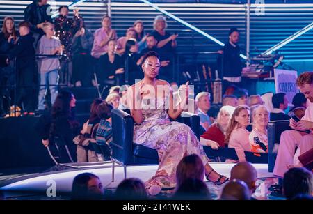 Stockholm, Suède. 27 octobre 2023. Stockholm, NEP Studios, Suède, 10 27 2023, Iodl Fridays final 4. Crédit : Daniel Bengtsson/Alamy Live News Banque D'Images