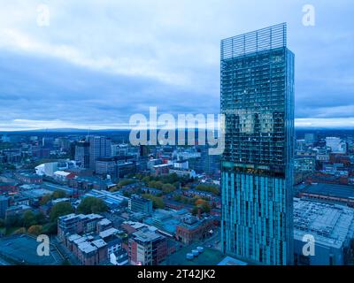 The Beetham Tower ou Hilton Tower, centre-ville de Manchester, Angleterre Banque D'Images