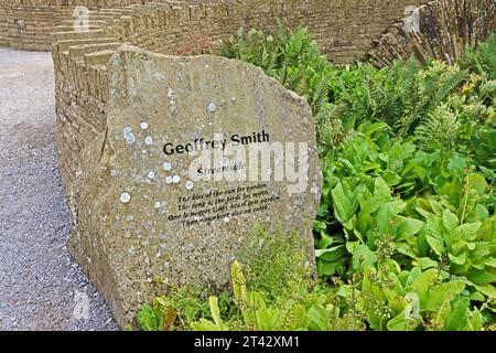 Mémorial à Geoffrey Smith, ancien surintendant de Harlow Carr, Harrogate Banque D'Images