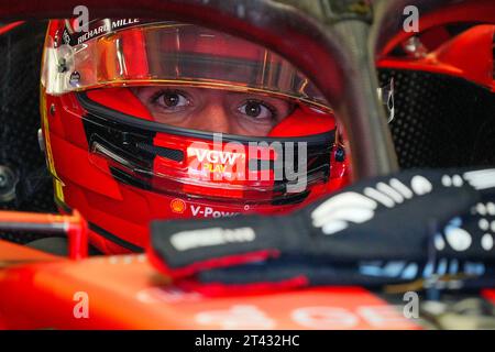 28 octobre 2023, Autódromo Hermanos Rodríguez, Mexico, Formule 1 Gran Premio de la Ciudad de Mexico 2023, dans la photo Carlos Sainz Jr (ESP), Scuderia Ferrari Banque D'Images