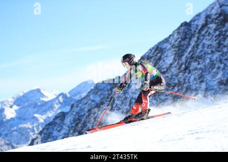 Solden, Tyrol, Autriche. 28 octobre 2023. Ouverture de la coupe du monde de ski alpin Audi FIS ; Valerie Grenier (CAN) crédit : action plus Sports/Alamy Live News Banque D'Images