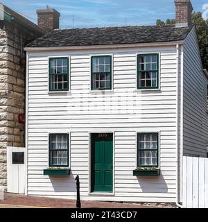 La maison d'enfance de Mark Twain à Hannibal, Moya. Le cadre pour 'Tom Sawyer' et 'Huckleberry Finn'. Banque D'Images