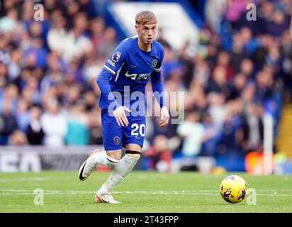 Cole Palmer de Chelsea lors du match de Premier League à Stamford Bridge, Londres. Date de la photo : Samedi 28 octobre 2023. Banque D'Images