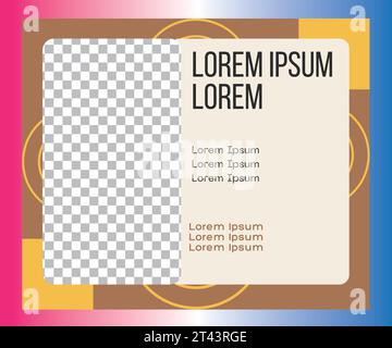 Vecteur de bannière de poste de vente de médias sociaux Instagram. Des histoires sur les réseaux sociaux et Facebook publie des illustrations graphiques créatives. Illustration de Vecteur