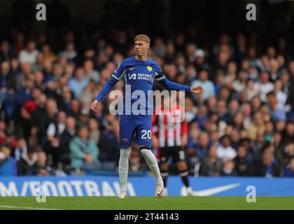 28 octobre 2023 ; Stamford Bridge, Chelsea, Londres, Angleterre : Premier League football, Chelsea versus Brentford ; Cole Palmer de Chelsea Banque D'Images