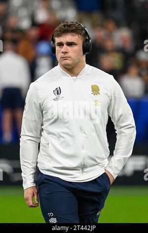 Saint Denis, France. 27 octobre 2023. Julien Mattia/le Pictorium - Angleterre - Argentine - coupe du monde de Rugby - 27/10/2023 - France/Seine-Saint-Denis/Saint-Denis - Theo Dan lors de la petite finale de la coupe du monde de Rugby 2023, au Stade de France, le 27 octobre 2023. Crédit : LE PICTORIUM/Alamy Live News Banque D'Images