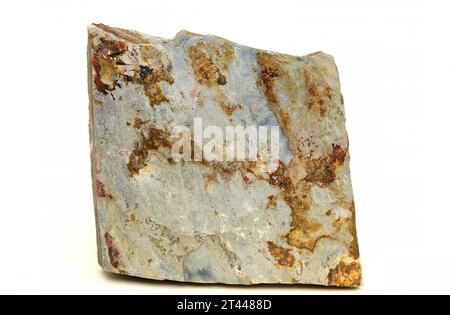 Le schist est une roche métamorphique à la foliation (texture schistose). Exemple. Banque D'Images