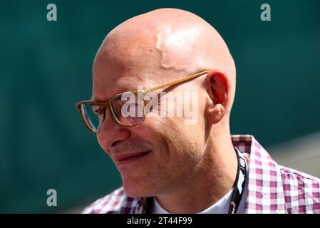 Mexico, Mexique. 28 octobre 2023. Jacques Villeneuve (CDN). Championnat du monde de Formule 1, Rd 20, Grand Prix du Mexique, samedi 28 octobre 2023. Mexico, Mexique. Crédit : James Moy/Alamy Live News Banque D'Images