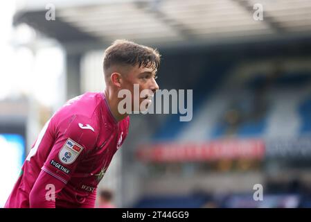 Ewood Park, Blackburn, Royaume-Uni. 28 octobre 2023. Championship football, Blackburn Rovers contre Swansea City ; Harrison Ashby de Swansea Credit : action plus Sports/Alamy Live News Banque D'Images