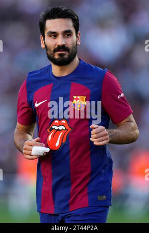 Barcelone, Espagne. 28 octobre 2023. Ilkay Gundogan (FC Barcelone) est photographié lors du match de Liga entre le FC Barcelone et le Real Madrid CF, au stade Lluis Companys de Barcelone, en Espagne, le 28 octobre 2023. Foto : SIU Wu. Crédit : dpa/Alamy Live News Banque D'Images