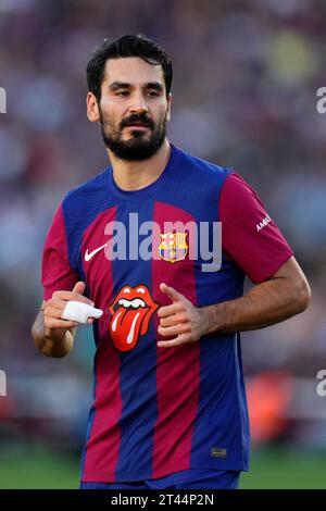 Barcelone, Espagne. 28 octobre 2023. Ilkay Gundogan (FC Barcelone) est photographié lors du match de Liga entre le FC Barcelone et le Real Madrid CF, au stade Lluis Companys de Barcelone, en Espagne, le 28 octobre 2023. Foto : SIU Wu. Crédit : dpa/Alamy Live News Banque D'Images
