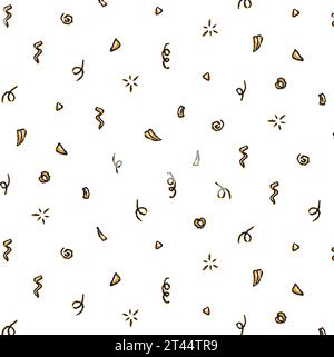Motif serpentin sans couture sur un fond transparent, motif de vacances pour l'emballage, impression pour enfants pour le papier, les textiles, l'emballage. Vecteur Illustration de Vecteur