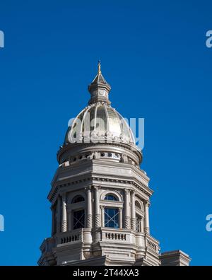 Dôme du Capitole de l'État du Wyoming à Cheyenne Banque D'Images