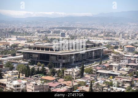 Le bâtiment de l'hôtel Musée à Antakya Turquie détruit par le tremblement de terre de 2023 Banque D'Images