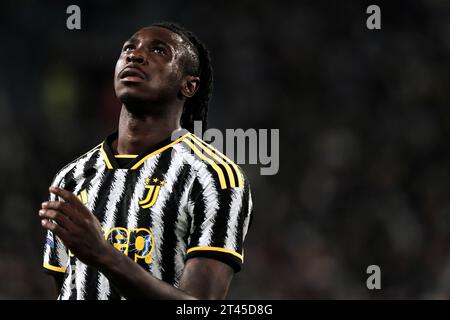 Turin, Italie. 28 octobre 2023. Moise Kean de la Juventus FC lors du match de Serie A entre la Juventus FC et le Hellas Verona FC au stade de la Juventus à Turin (Italie), le 28 octobre 2023. Crédit : Insidefoto di andrea staccioli/Alamy Live News Banque D'Images