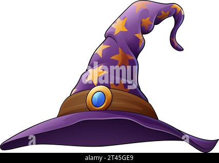 Witch Wizard chapeau de magicien Halloween Wizards Illustration de Vecteur