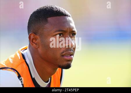 Barcelone, Espagne. 28 octobre 2023. David Alaba du Real Madrid lors du match de la Liga EA Sports entre le FC Barcelone et le Real Madrid CF joué au stade Lluis Companys le 28 octobre 2023 à Barcelone, Espagne. (Photo Bagu Blanco/PRESSINPHOTO) crédit : PRESSINPHOTO SPORTS AGENCY/Alamy Live News Banque D'Images