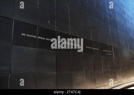 Estland- Fotoeindruecke aus Tallinn-Estland auf einer Kreuzfahrt mit dem Kreuzfahrtschiff die Ostsee entlang. Mahnmal der Opfer von Stalinismus und Kommunismus in Tallin, Mahmmal Kommunismus Stahlinismus, Estland-Tallinn *** Estonie photos de Tallinn Estonie sur un bateau de croisière le long de la mer Baltique mémorial des victimes du stalinisme et du communisme à Tallinn, mémorial communisme steelinisme, Estonie Tallinn crédit : Imago/Alamy Live News Banque D'Images