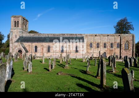 Église St Cuthbert Église paroissiale anglicane à Norham, Berwick-upon-Tweed, Northumberland, Angleterre, Royaume-Uni Banque D'Images