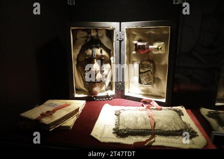 Non exclusive : 26 octobre 2023, Mexico, Mexique : exposition malleus Maleficarum, histoire des sorcières et sorciers au Musée du Palais de Banque D'Images