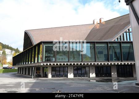 28.10.2023, DAVOS, SUI, Unterwegs in der Schweiz, Symbolbild, Themenbild, Verschiedene Themenbilder, Ortsreportage, im Bild Eisstadion, HC Davos, Eishockey, Spengler Cup, Davos, Graubünden, Graubuenden, Schweiz, Suisse, Suisse, *** 28 10 2023, DAVOS, SUI, sur la route en Suisse, image symbolique, image thématique, images thématiques diverses, reportage de localisation, dans l'image stade de glace, HC Davos, hockey sur glace, coupe Spengler, Davos, Graubünden, Graubuenden, Schweiz, Suisse, Suisse, Banque D'Images