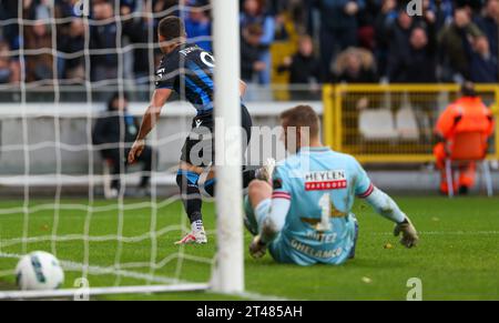 Bruges, Belgique. 29 octobre 2023. Un match de football entre le Club Brugge et le Royal Antwerp FC, dimanche 29 octobre 2023 à Brugge, jour 12 de la saison 2023-2024 de la Jupiler Pro League première division du championnat belge. BELGA PHOTO VIRGINIE LEFOUR crédit : Belga News Agency/Alamy Live News Banque D'Images