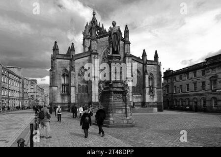 La statue de Walter Francis, Parliament Square, Royal Mile, Edinburgh City, Ecosse, ROYAUME-UNI Banque D'Images