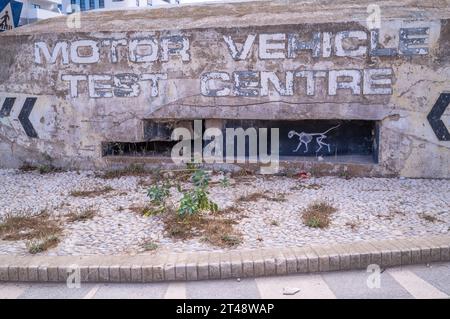 Bunker réutilisé sur Gibraltar Banque D'Images